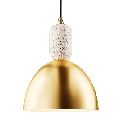 Esrum Terrazzo Pendant Light: Modern Elegance for your Space 3D model image 1 