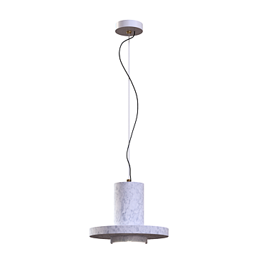 Dalry Marble Pendant Lamp - Timeless Elegance 3D model image 1 