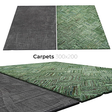 Stylish Interior Carpets 3D model image 1 