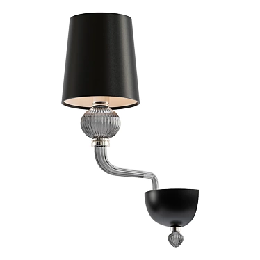 Venezia Wall Lamp in Black 3D model image 1 