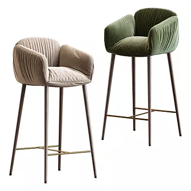 Jolie My Home Barstool: Stylish and Comfortable 3D model image 1 