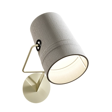 Foscarini Fork: Delicate Canvas-inspired Wall Lamp 3D model image 1 