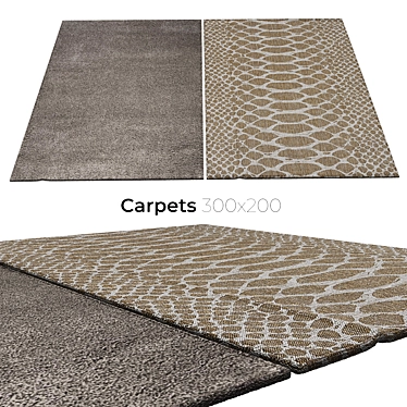 Elegant Interior Carpets 3D model image 1 