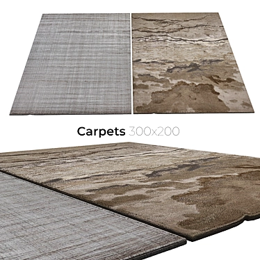 Stylish Interiors with Carpets 3D model image 1 