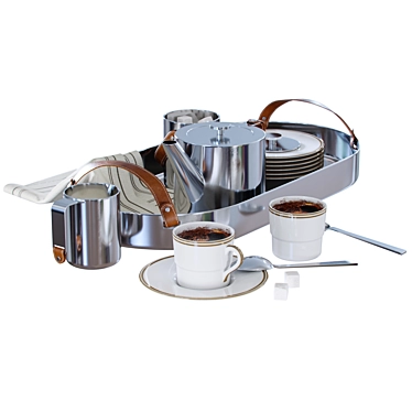 Ralph Lauren Wyatt Tea Set 3D model image 1 