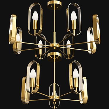 Eurosvet Maglia Gold Pendant Light 3D model image 1 