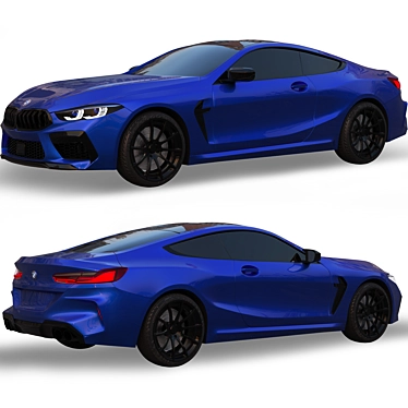 Sleek BMW M8 2020: Luxe and Powerful 3D model image 1 