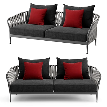 Outdoor Comfort: Talenti 2 Seater Sofa 3D model image 1 