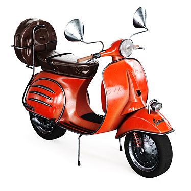 2014 Moto Vespa Bike: Classic Styling, Superior Performance 3D model image 1 