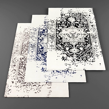 6-Piece High-Resolution Carpet Collection 3D model image 1 