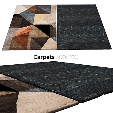 Stylish Interior Carpets 3D model image 1 