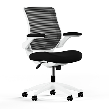 Gray Ergonomic Office Chair 3D model image 1 