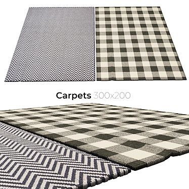  Stylish Interior Carpets 3D model image 1 