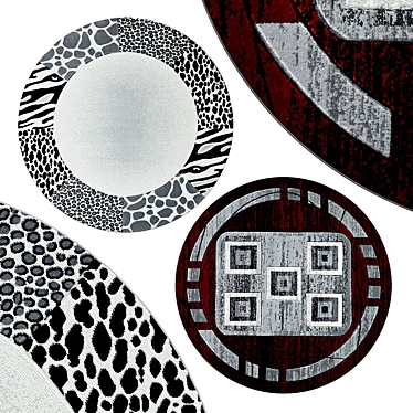 Elegant Circle Rugs | No. 129 3D model image 1 