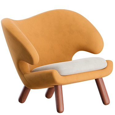 Modern Scandinavian Design Pelican Chair 3D model image 1 