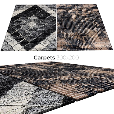 Stylish Interior Carpets 3D model image 1 