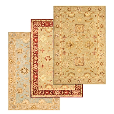 Luxury Carpets Set | High-Quality Textures 3D model image 1 