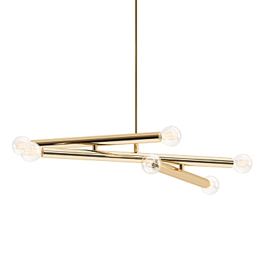 Elegant Trace Chandelier: Illuminate in Style 3D model image 1 