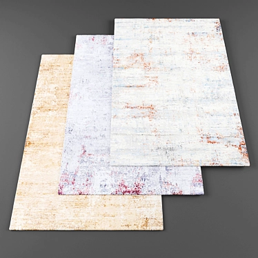 Diverse Set of 3 Carpets 3D model image 1 