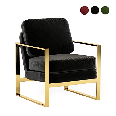 Luxury Modern Glam Armchair 3D model image 1 