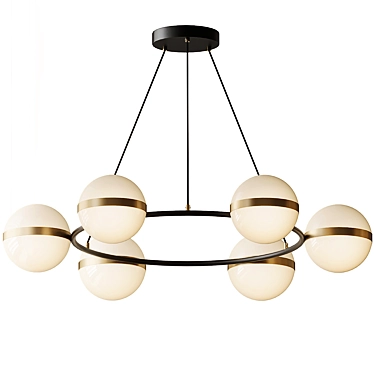 Elegant Tagliato LED Chandelier 3D model image 1 