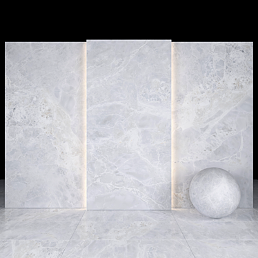 Alpha White Marble: Elegant Texture for Versatile Spaces 3D model image 1 
