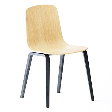 Stylish Wooden Chair: Aavo 3D model image 1 