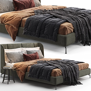 Ikea Tufjord Upholstered: Modern Elegance for Your Bedroom 3D model image 1 