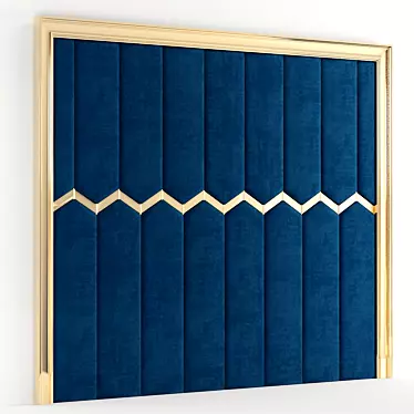 Elegant Wall Panel Design 3D model image 1 
