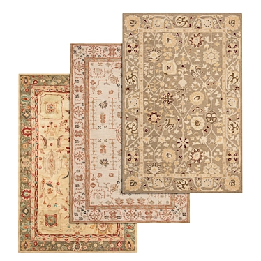 High-Quality Carpet Set 3D model image 1 