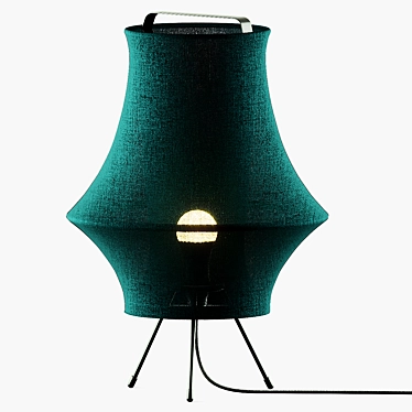 Turquoise Table Lamp - FYXNÄS 3D model image 1 