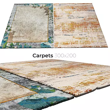 Stylish Interior Carpets 3D model image 1 
