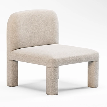 Modern Hugo Arc Occasional Chair 3D model image 1 