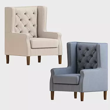 Elegant Madison Park Lounge Chair 3D model image 1 