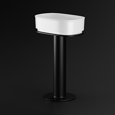 Agape Immersion Washbasin & Column 3D model image 1 