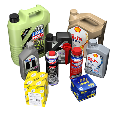 Complete Set: Engine Oils, Additives & Filters 3D model image 1 