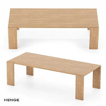 Contemporary LY Table by Henge 3D model image 1 