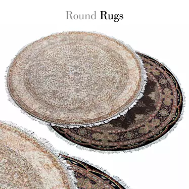  Modern Round Rugs Collection 3D model image 1 