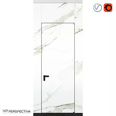 Exquisite Perspective Profile Doors 3D model image 1 