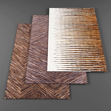 Modern High-Resolution Rugs (3-Pack) 3D model image 1 