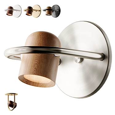 Pivot Wall Sconce: Sleek Illumination Solution 3D model image 1 