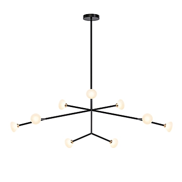 Luminous Elegance: Nova Chandelier 3D model image 1 