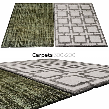 Stylish Interior Carpets 3D model image 1 