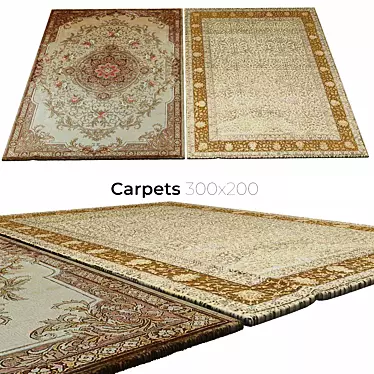 Elegant Interior Carpets 3D model image 1 