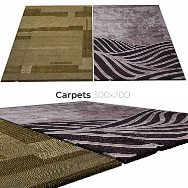 Elegant Interior Carpets 3D model image 1 