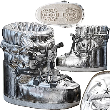 Lunar King Boots 3D model image 1 