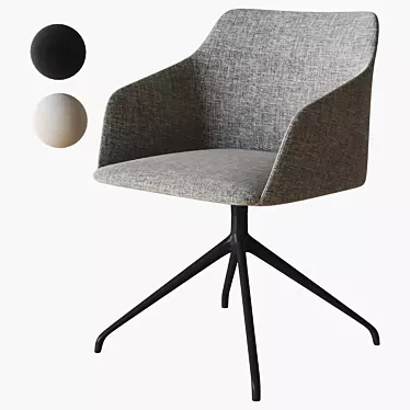 Sleek Elle Chair: Calligaris 3D model image 1 
