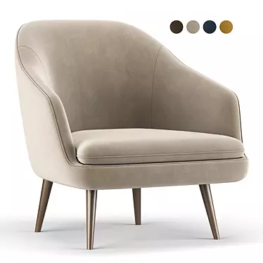 Elevate Your Space with the Garret Armchair 3D model image 1 