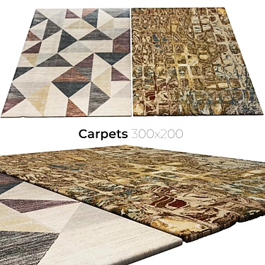 Stylish Interior Carpets 3D model image 1 