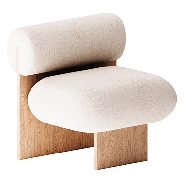 Fomu L'Art Lounge Chair: Elegant and Comfortable 3D model image 1 